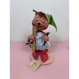 RARE Annalee Dolls 1993 Christmas Workshop Bear Santas Helper 8051 Wood Shop